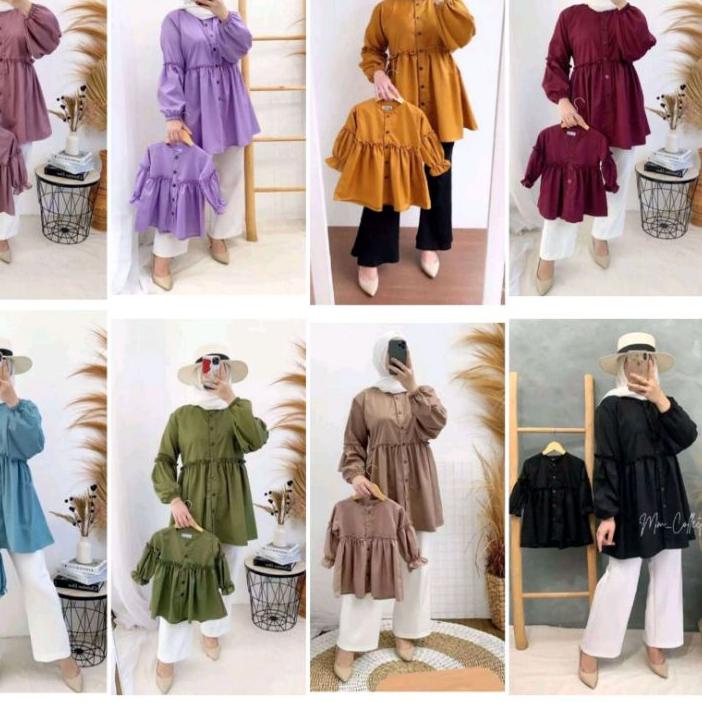 Depan1 Fanny Couple Kids Dan Mom / Fanny Tunik Anak Perempuan / Fanny Tunik Ibu Murah / Baju Tunik A