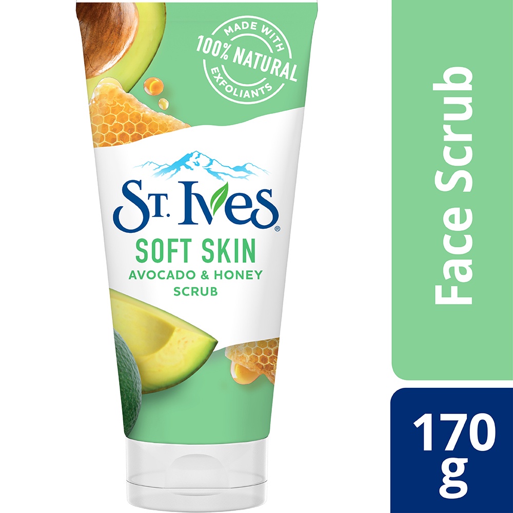 St Ives Face Scrub Soft Skin Avocado and Honey 170 gr