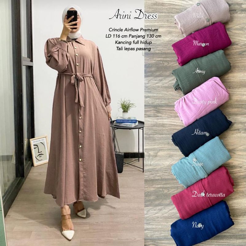 Dress Airflow FREE BELT - Arini Dress //JF822