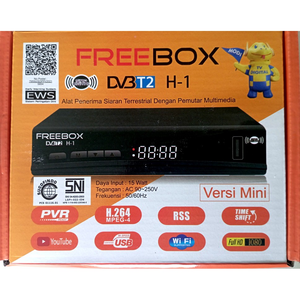Setopbox DVB-T2 FREEBOX H-1 Terrestrial Receiver Mini (UHF)