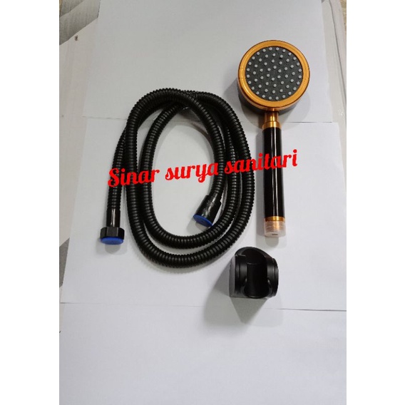 Hand shower Gold emas / hand shower bulat Gold / shower