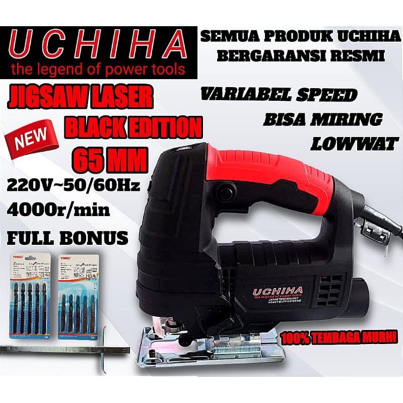 promo Mesin jigsaw laser gergaji potong kayu ukir triplek 65mm untuk kerja berat heavy duty uchiha j