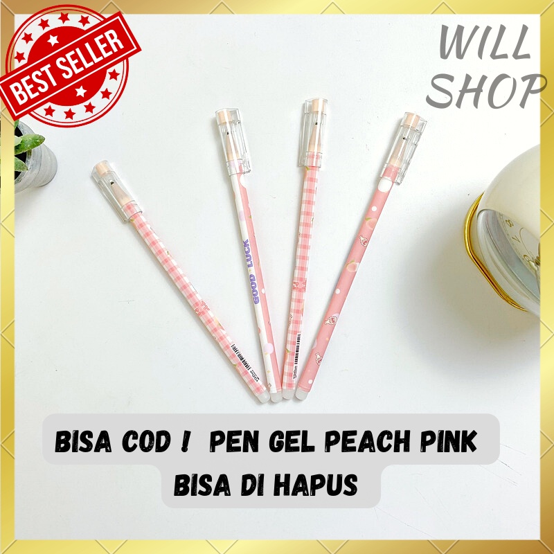 

PULPEN GEL TINTA HITAM MOTIF BUAH PEACH PINK TERBARU ( BISA DI HAPUS ) PULPEN GEL LUCU UNIK BISA COD