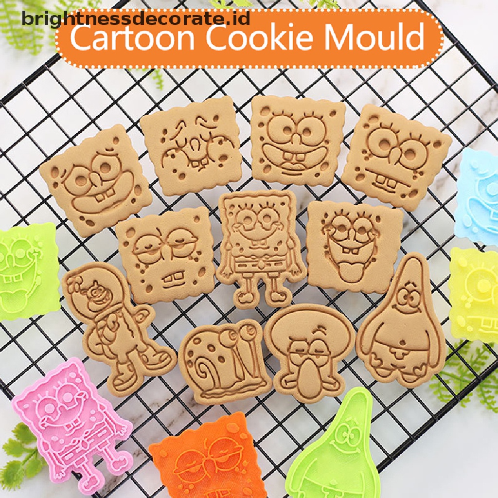 [Birth] Cetakan Kue Kering Kreatif Kartun DIY Bentuk Lucu 3D Pressure Cutg Cookie Cutter [ID]