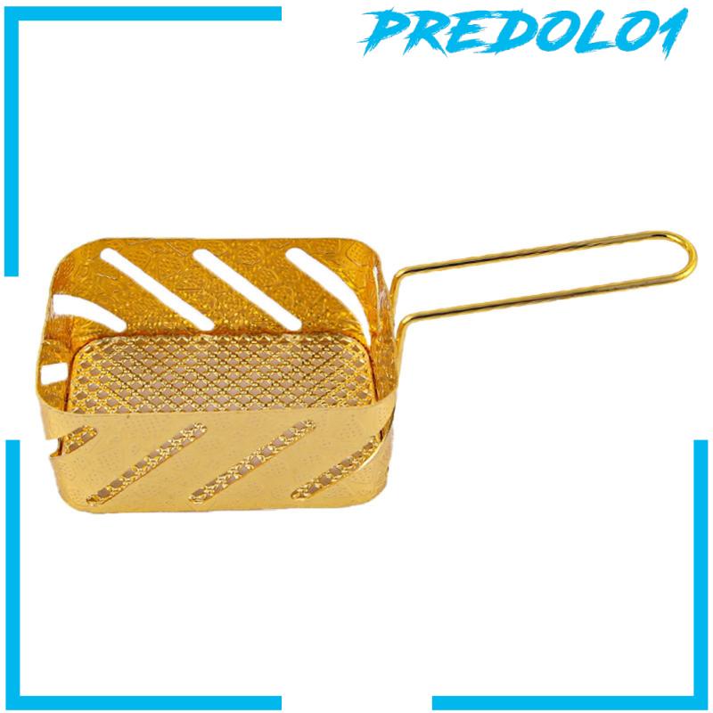 [Predolo1] Fry Basket French Fries Portable Skimmer Untuk BBQ Bawang Cincin Penggorengan