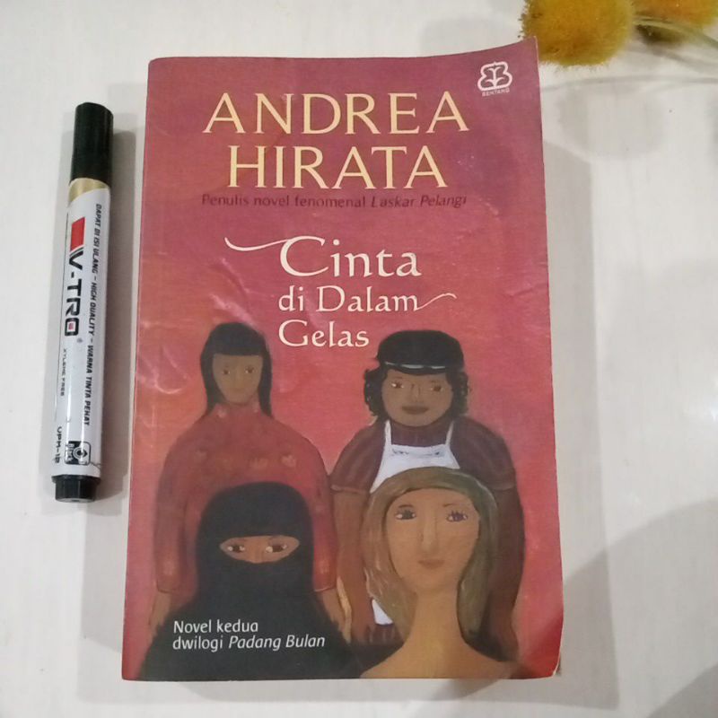 Jual Novel Andrea Hirata Cinta Dalam Gelas Padang Bulan Prelove Original Shopee Indonesia 9935