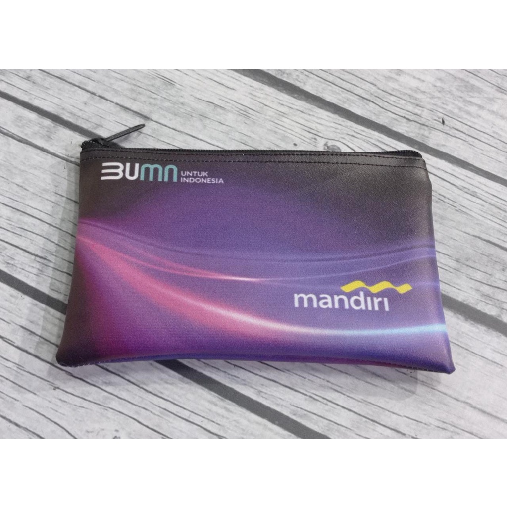RST Pouch BUMN Mandiri / Dompet Pouch BUMN Mandiri / Dompet Bank Mandiri / Pouch Custom Motif Bank