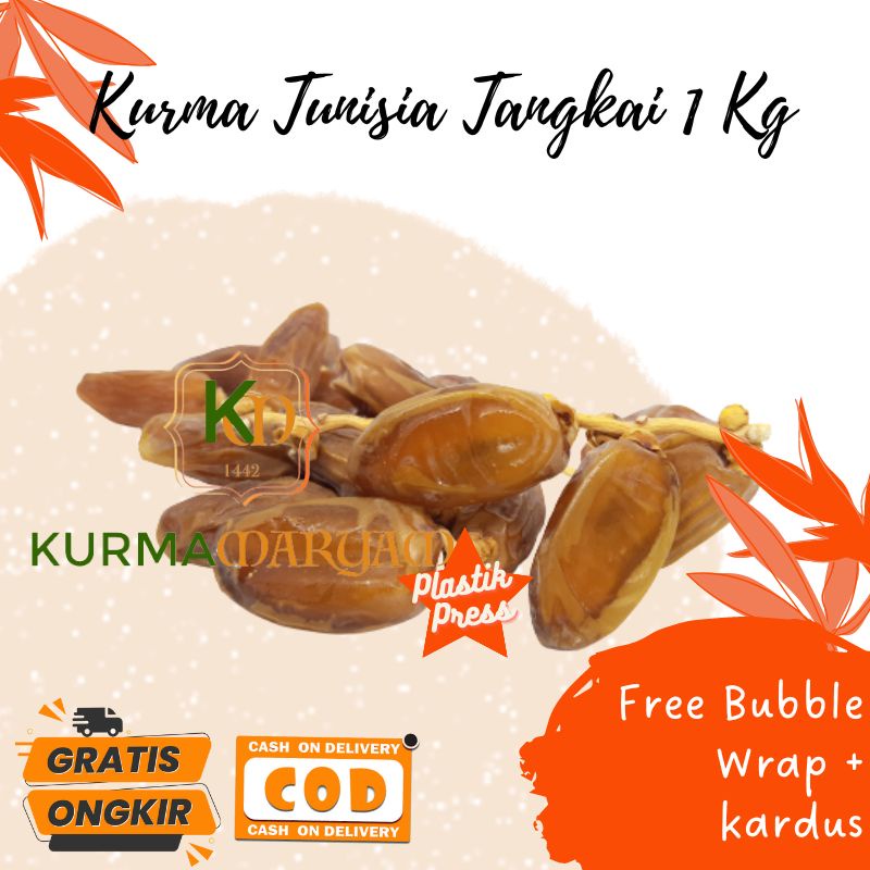 

KURMA TUNISIA TANGKAI 1 KG KEMASAN PLASTIK PRESS || Kurma FRUIT TUNISIA TANGKAI || OLEH OLEH HAJI UMROH || Toko Kurma Maryam
