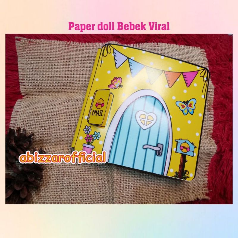 bebek viral mainan edukasi anak paper doll