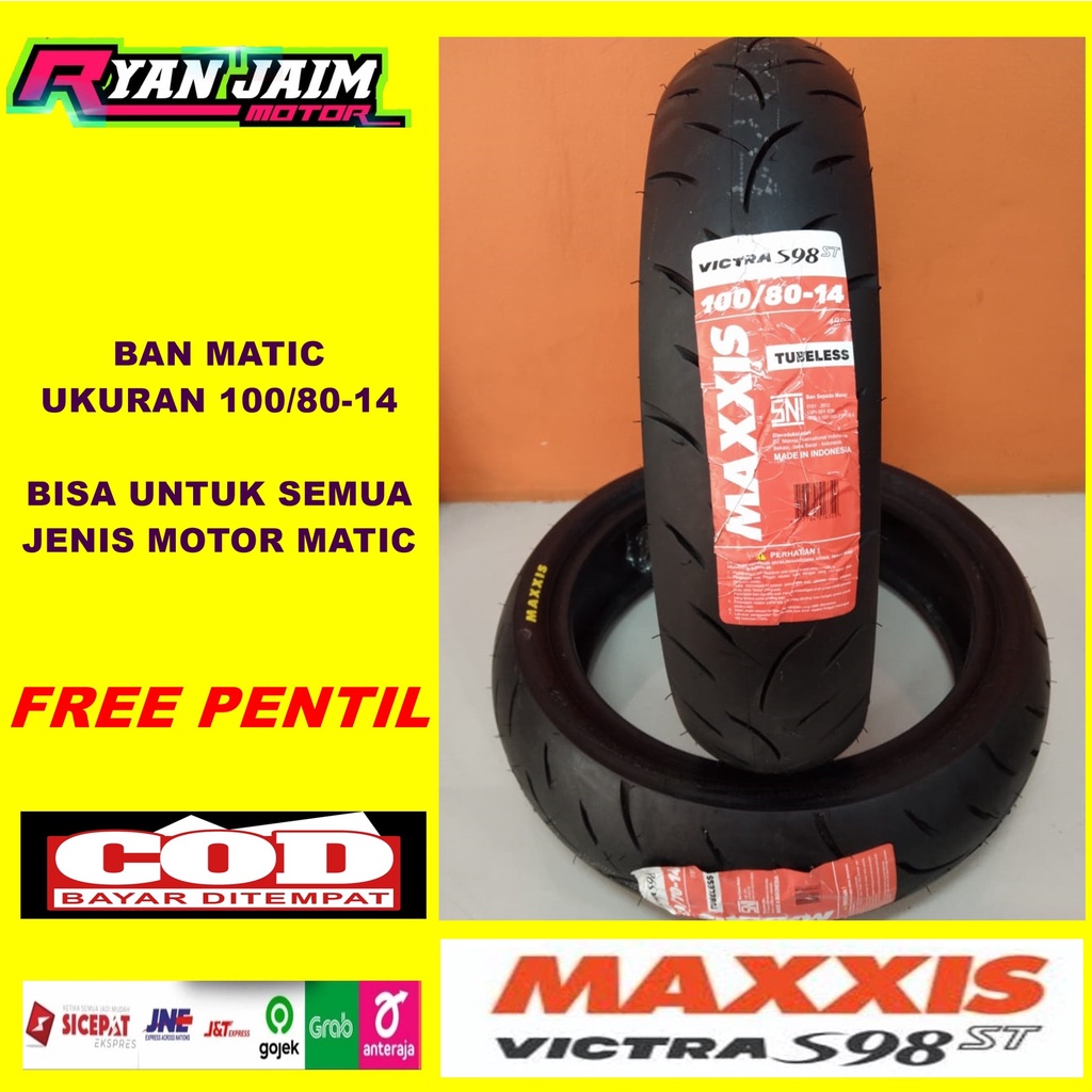 Ban Maxxis Victra 100/80 -14 ban depan PCX
