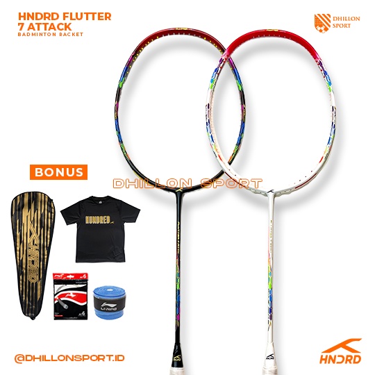 Raket Badminton HUNDRED FLUTTER 7 ATTACK Original / HNDRD ATTK