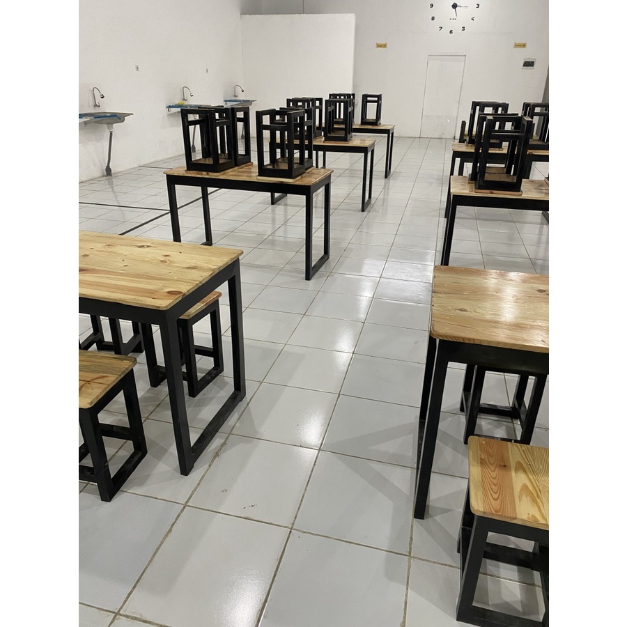 JCW / 1 SET ISI 5 MEJA RESTORAN / MEJA WARUNG /MEJA MINIMALIS