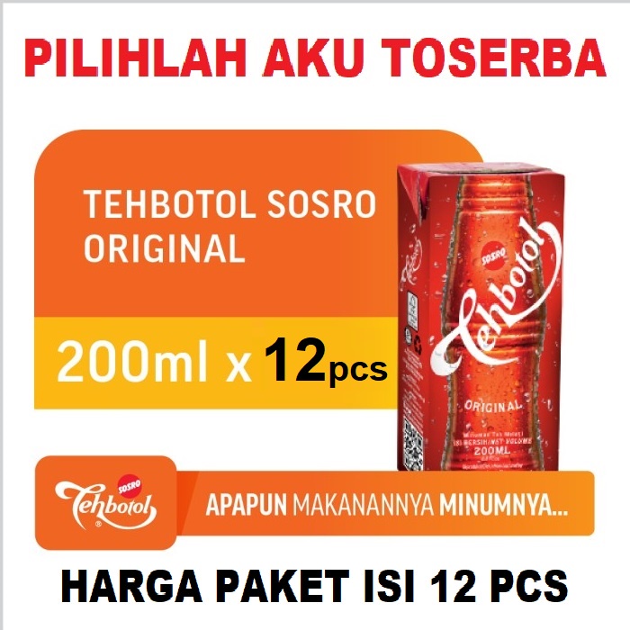 

Teh Botol Sosro Kotak Original 200 ml - ( HARGA 12 pcs )