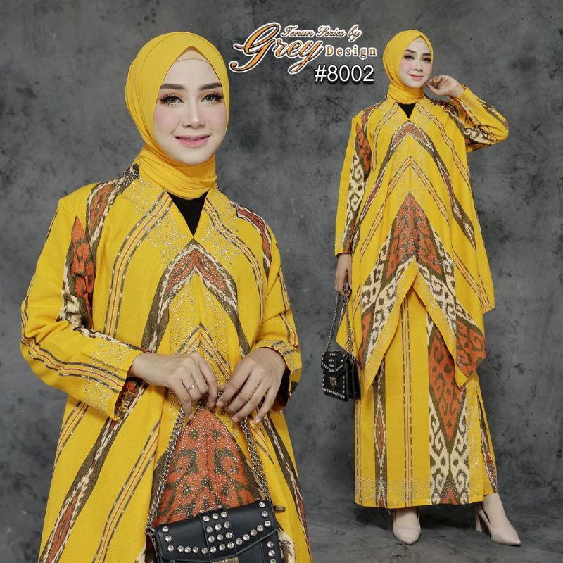 [8002] SETELAN ROK TENUN HIASAN FULL PAYET// By Grey Design
