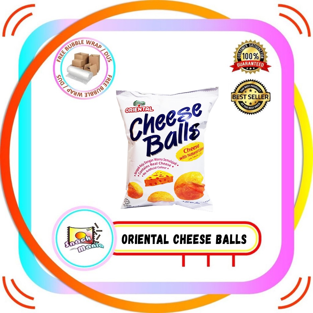 

Oriental Cheese Balls Snack 60 Gr Bag Bola Keju