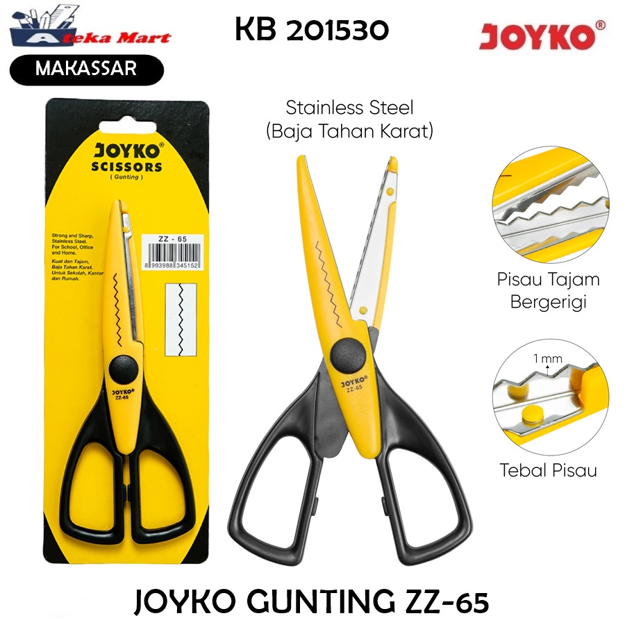 

JOYKO ZZ-65 Scissors / Gunting zig zag/gerigi