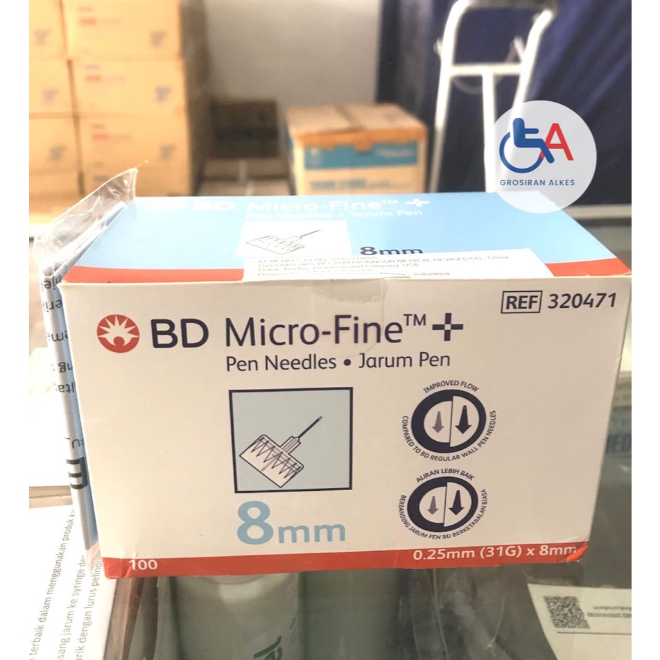 BD microfine 8mm insulin / BD microfine 31G x 8mm