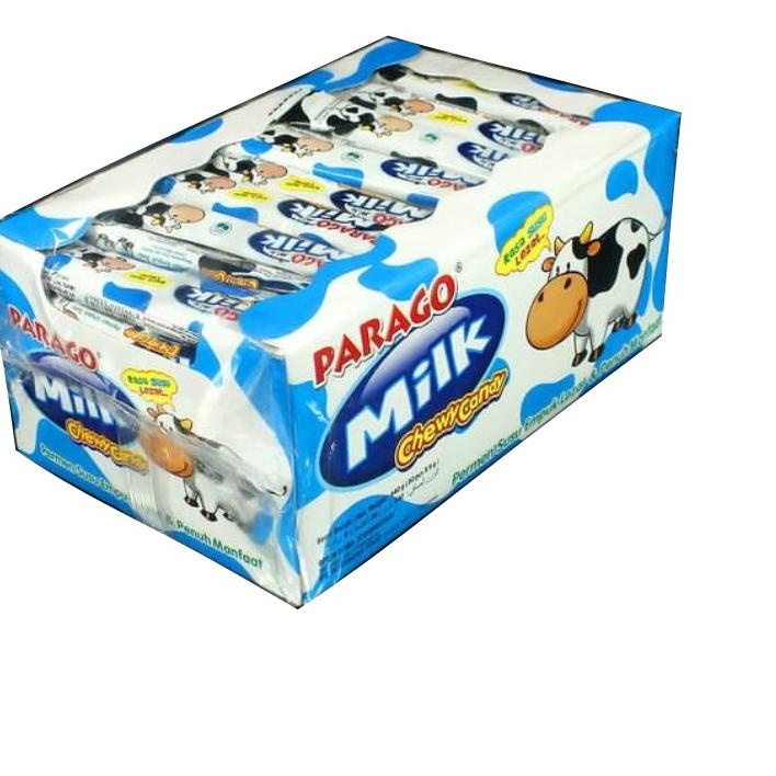 

Terbaru [HJ6] PARAGO Milk Chewy Candy Permen Susu Lunak Jumbo Box Isi 80pcs X 8g