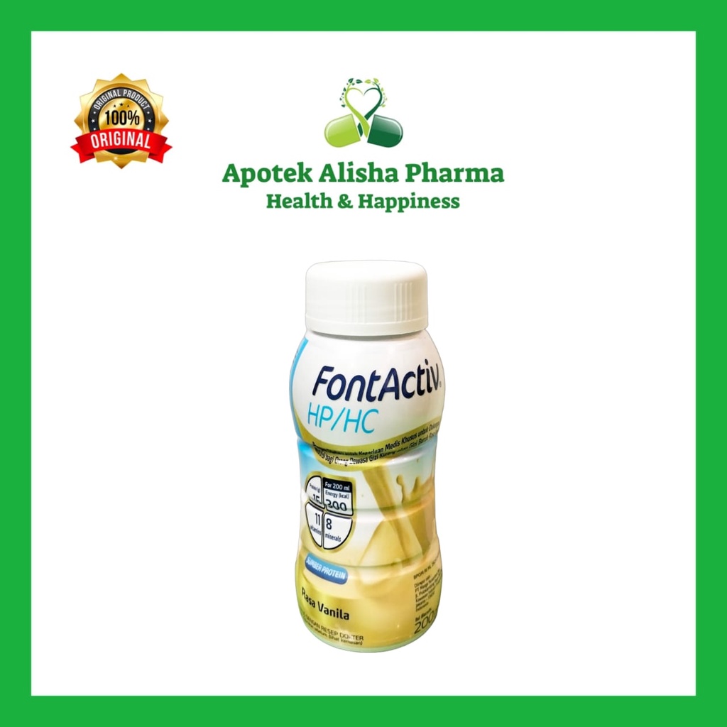 Fontactiv One Rasa Vanila 400gr / Fontactiv HP/HC 200ml - Fontactif One Susu Protein Tinggi Untuk Menaikan Berat Badan / Tumbuh Kembang Anak Usia 1th Keatas dan Dewasa / Pontaktip One