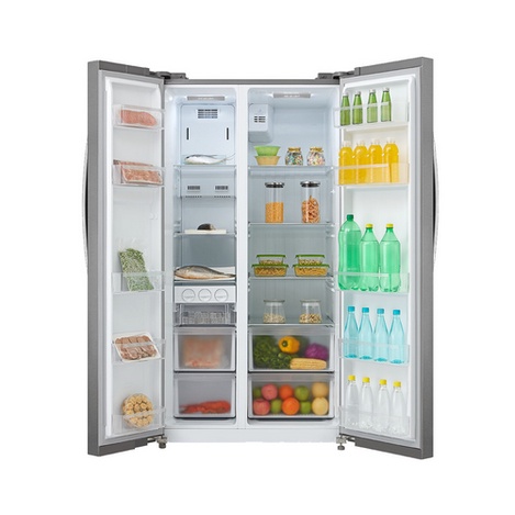KULKAS MIDEA HC 689 WE LEMARI ES 2 PINTU SIDE BY SIDE