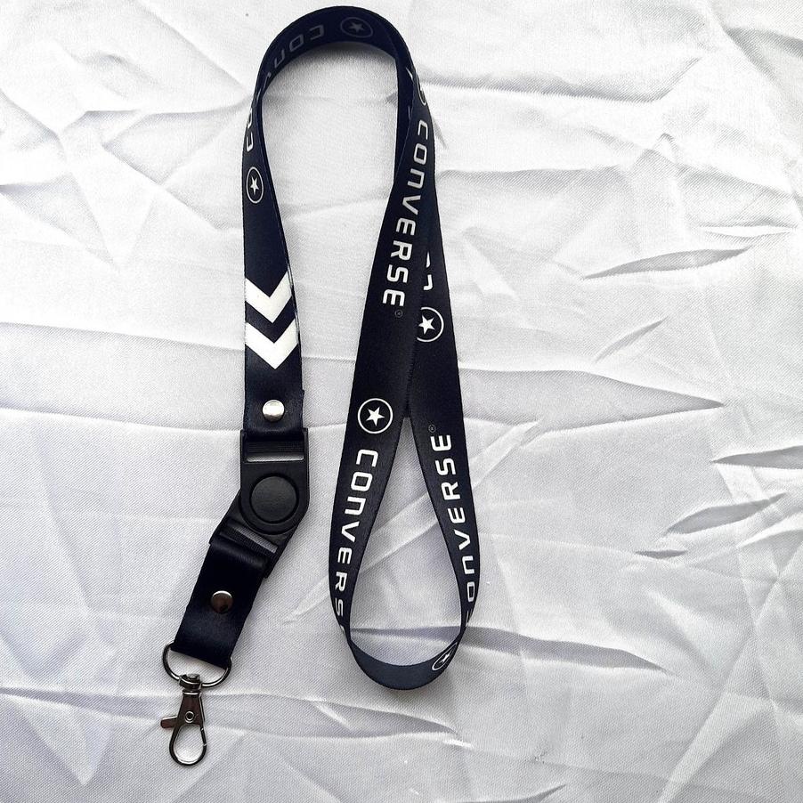 

향 Gantungan ID Card Lanyard printing converse plus karet ring 13mm real pick Hot Sale