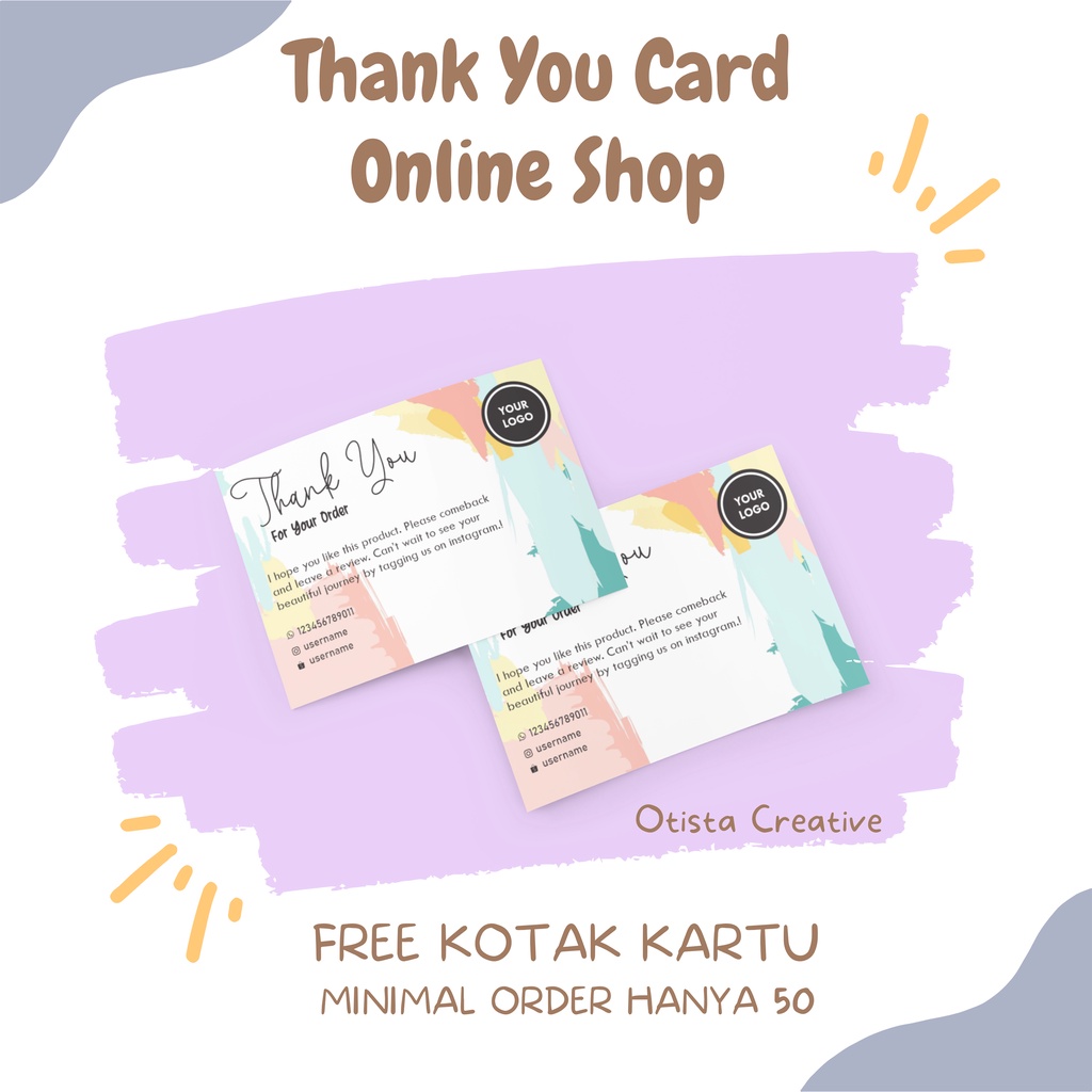 

Thank you card olshop