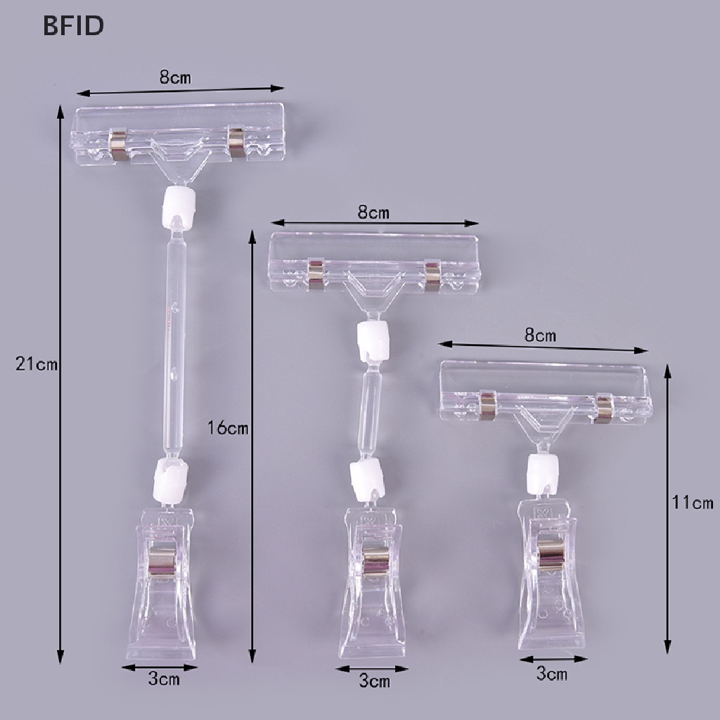 [BFID] Penjepit Rak Plastik Label Harga Tag Klip Iklan Holder Sign Display [ID]