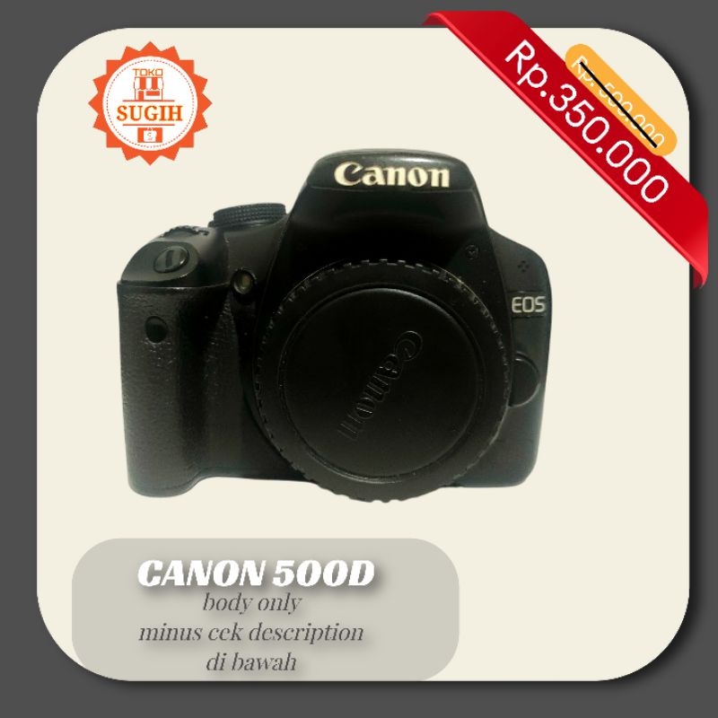 CANON 500D SECOND MURAH minus