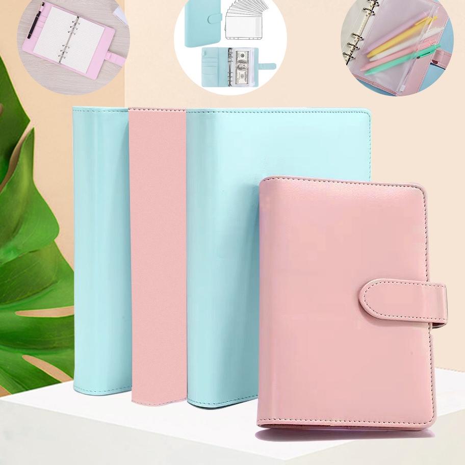 

BRANDS FESTIVAL Binder Polos Buku Catatan Lucu A6 Notebook Binder Photocard Keuangan Zipper Storage Bag Loose Leaf Macaron Journal !!