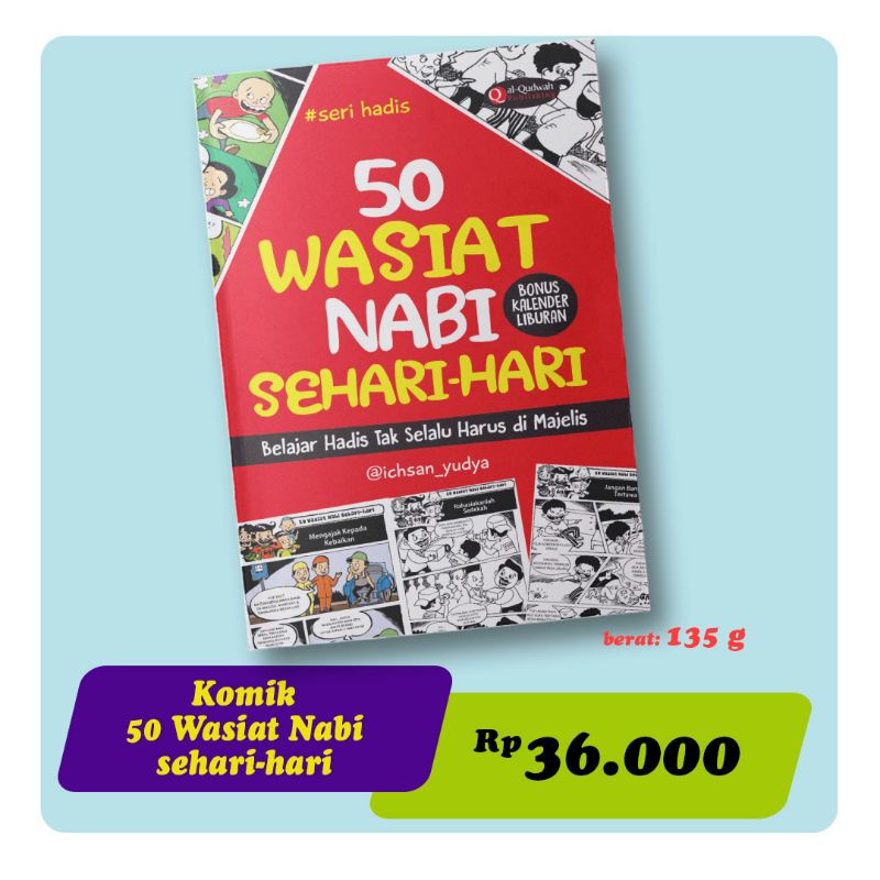 komik 50 wasiat nabi sehari hari