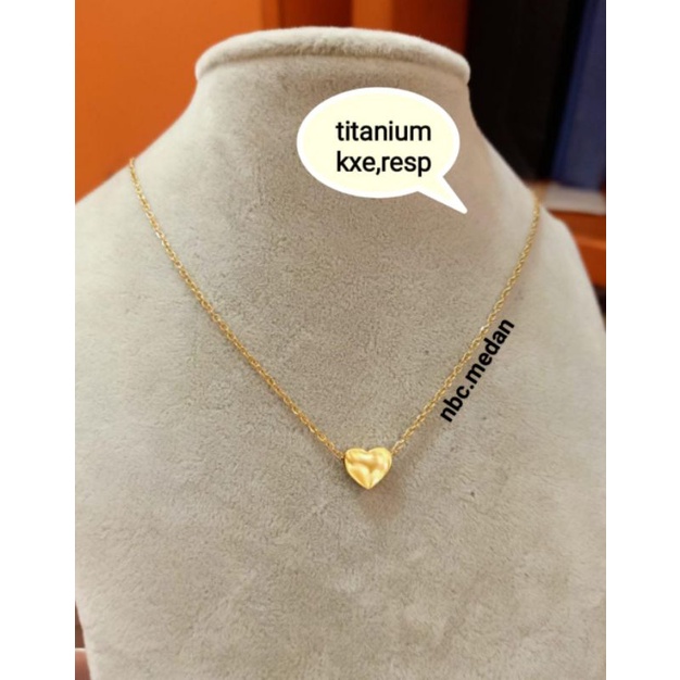 Kalung titanium asli,panjang kurang lebih 45cm