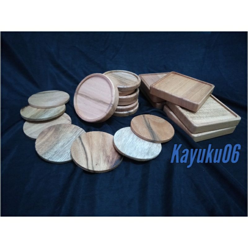 Jual Tatakan Gelas Kayu Coaster Rustic Tatakan Kopi Tatakan Minuman Shopee Indonesia 7881