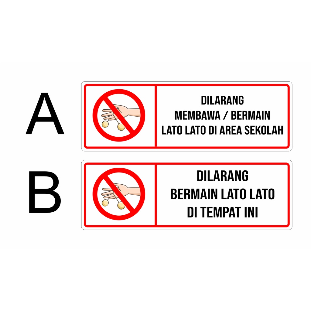 dilarang bermain lato lato tulisan dilarang bermain lato lato