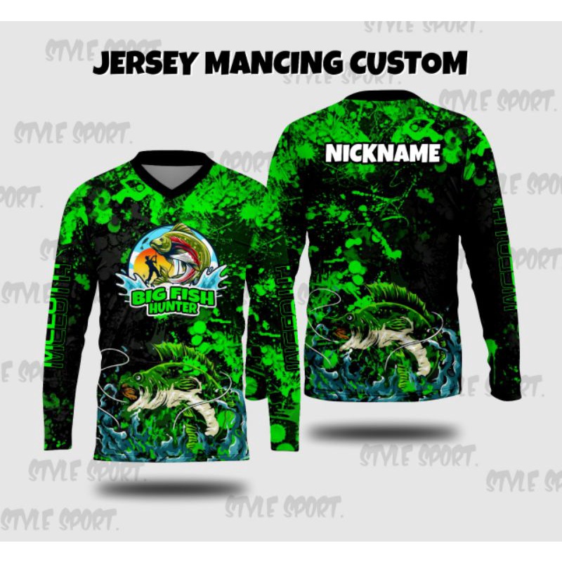 STYLE JERSEY/KAOS MANCING BAJU MANCING FULL PRINTING/ KAOS MANCING UKURAN S M L DAN XL