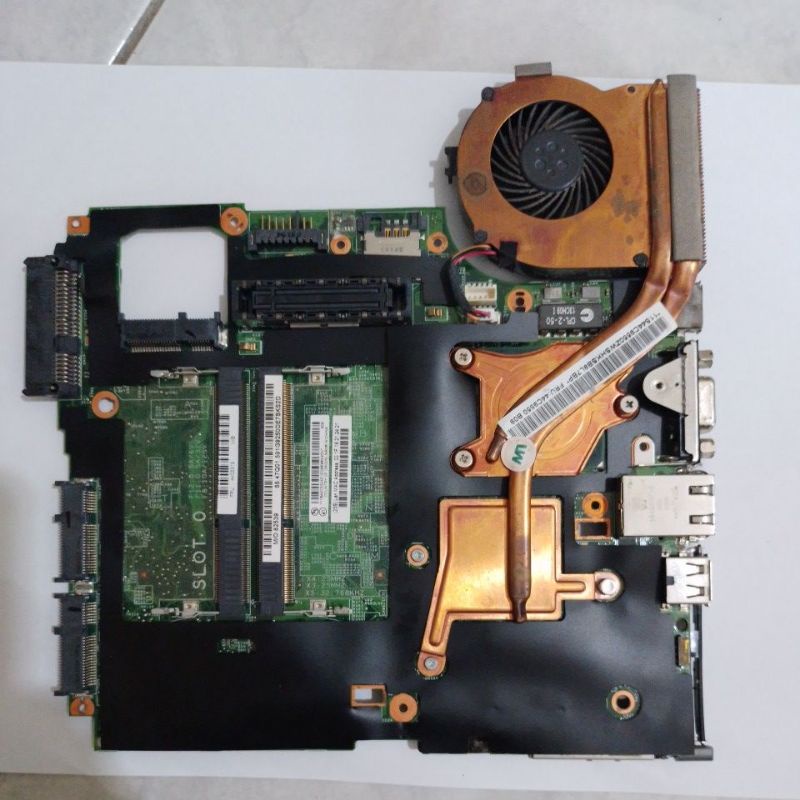 mainboard motherboard laptop lenovo thinkpad x200 core2duo 2,26 GHz + fan heatsink normal