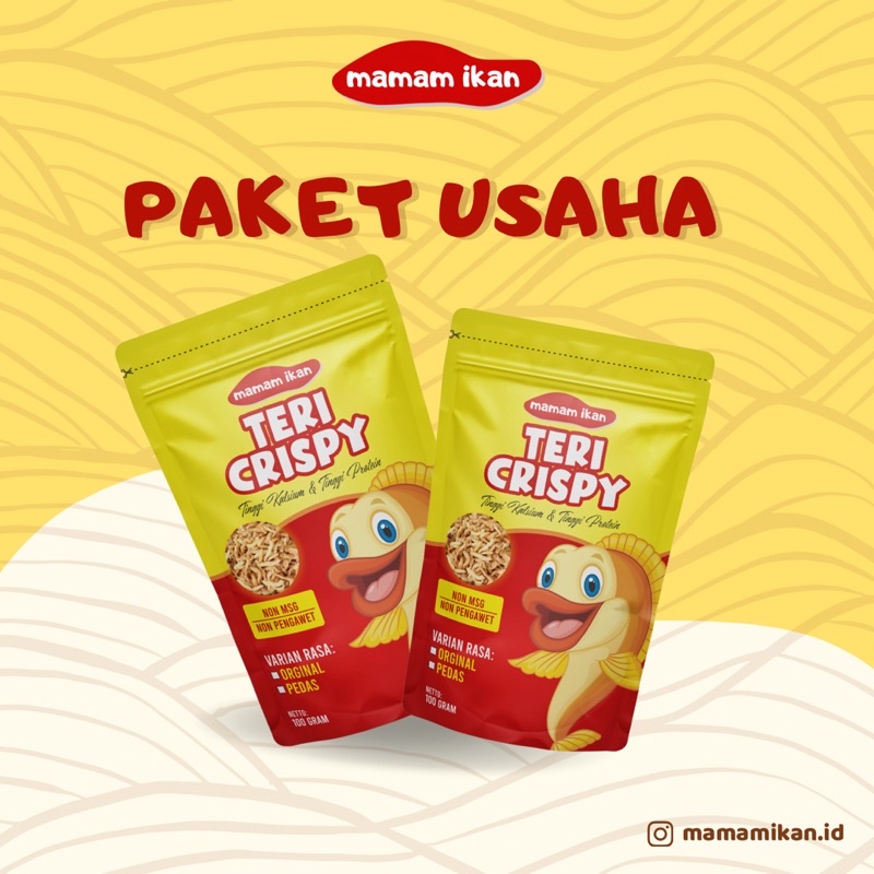 

PAKET USAHA Teri Crispy Non Msg dan Non Pengawet Mamamikan.id