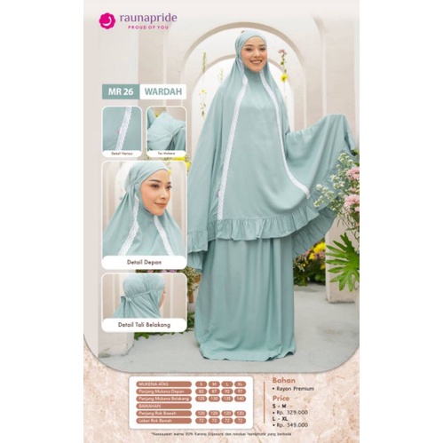 Rauna Mukena Rayon Premium - MR 26 - Fashion Muslim