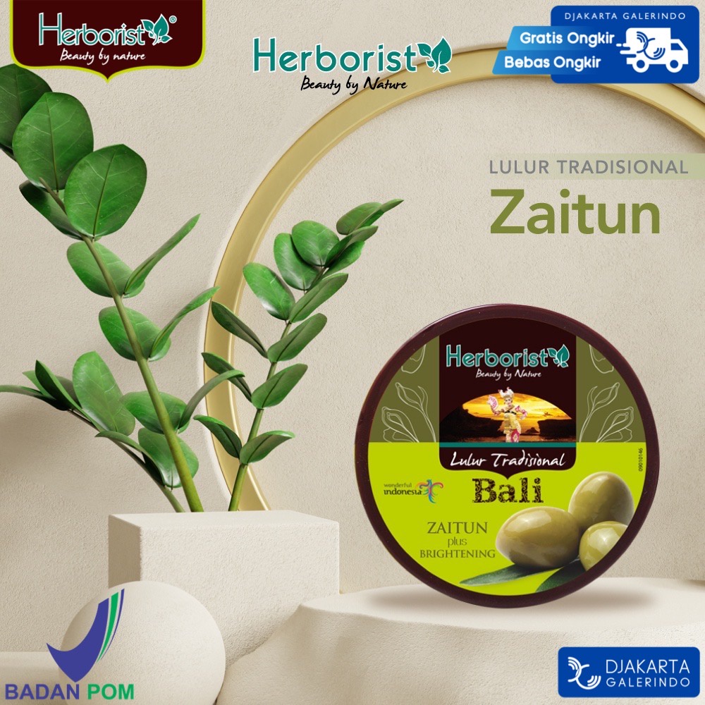 Herborist Lulur Tradisional Zaitun Olive Bali plus Whitening 100gr - 200gr