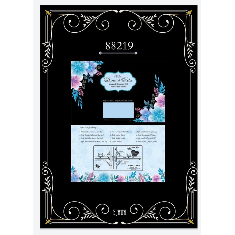 UNDANGAN PERNIKAHAN Erba 88219