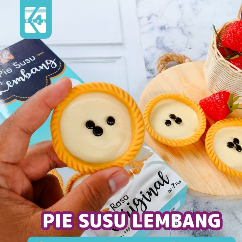 Pie Susu lembang original 7pcs (Bisa ke luar kota,luar P.jawa) dus+buble wrap