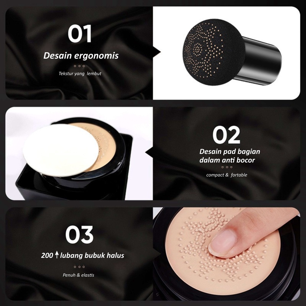 BB Cushion Beauty Cream Flawless Make up Full Coverage Long-Lasting