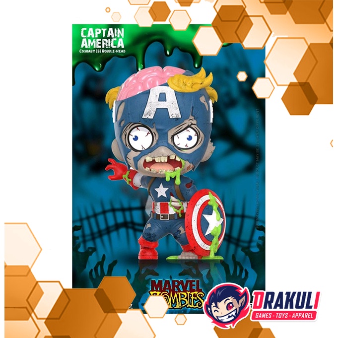 Cosbaby 818 Marvel Zombies - Zombie Captain Amerika