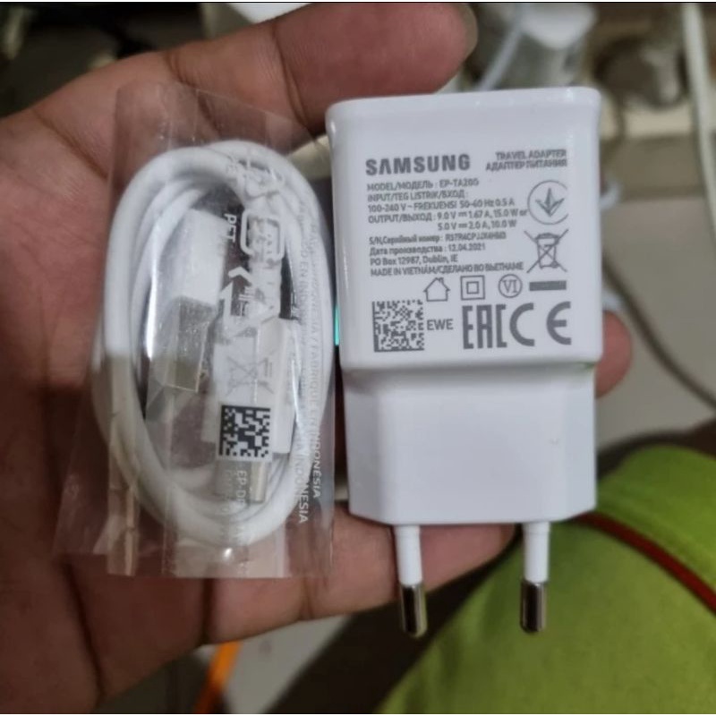 Charger samsung A04 A52s A31 A32 15w copotan original bawaan kotak hp orian fast charging
