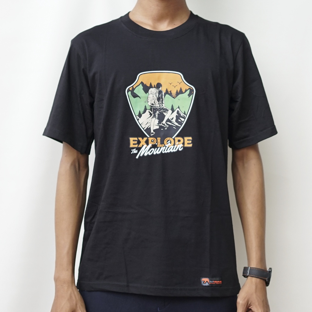 kaos tshirt tema adventure hiking zarventure 1010