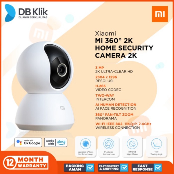 Dijual Home Security Camera Xiaomi MI 360° 2K - MI 360 Home Security Camera Berkualitas