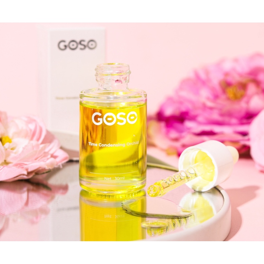 [BARU BPOM][100% ORIGINAL&amp;READY]GOSO Time Condensing Anti Aging Orchid Essence Oil 30ml Moisturizing Facial Orchid Oil Menghilangkan Dark Spot Serum New packaging