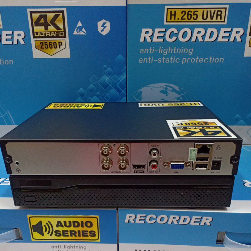 DVR 4 CHANNEL 8 CHANNEL 16 CHANNEL AUDIO SERIES RESOLUSI 4K 2560P