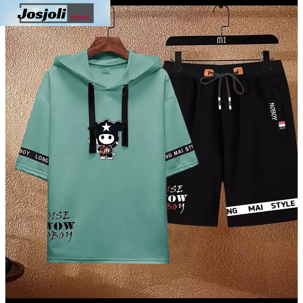 JOSJOLI_STORE/Stelan Hoodie Oise/Satu Stel Atasan dan Bawahan Pria Dewasa/Fit M to XL