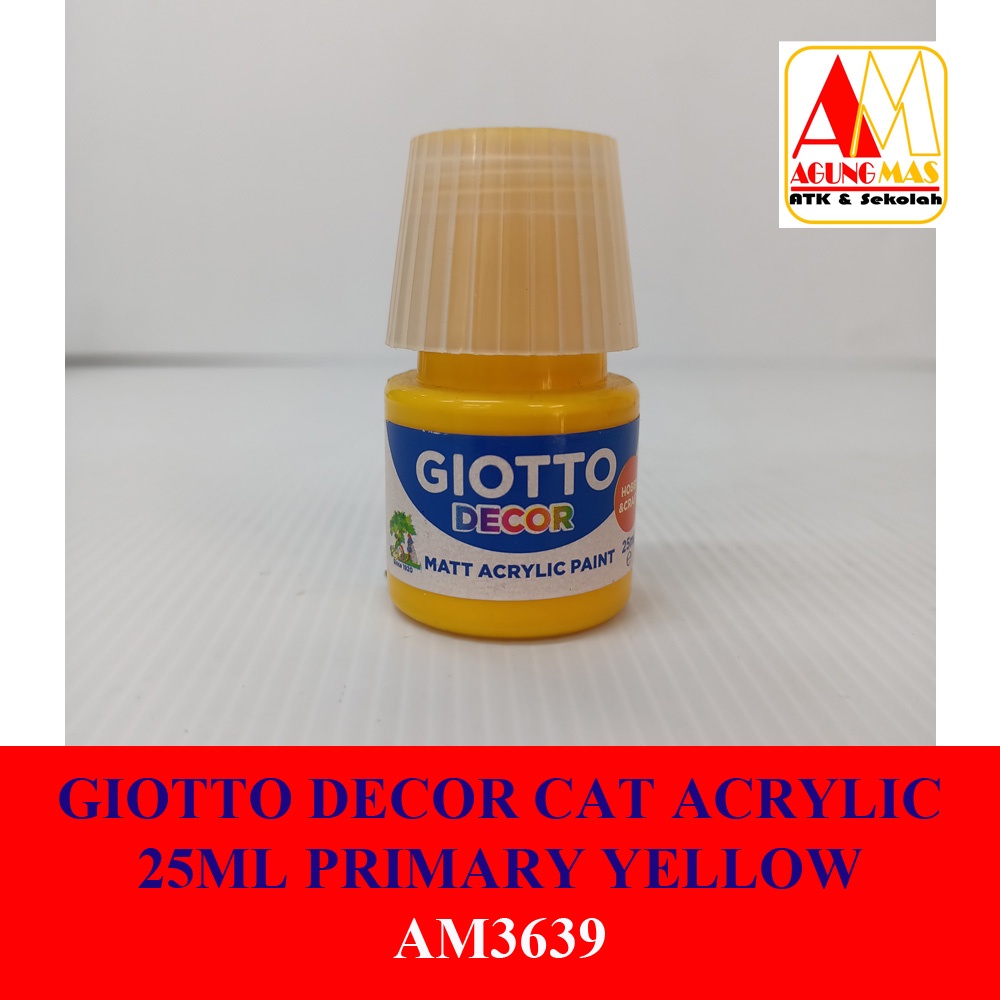 

GIOTTO DECOR CAT ACRYLIC 25ML PRIMARY YELLOW