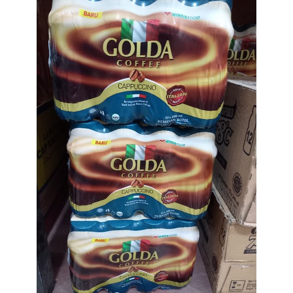 GOLDA COFFEE CAPPUCCINO & DOLCE LATTE 1 DUS ISI 12 BOTOL